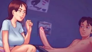 Cumming inside a hot sexy teen girl roommate on cam l My sexiest gameplay moments l Summertime Saga