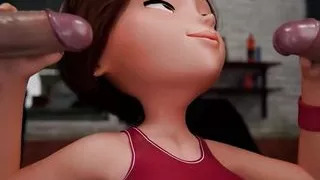 The Incredibles - Eslatigirl Cheats By Taking Two Dicks At Once