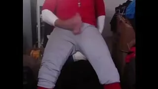 Horny After Baseball Practice Jockdad87 Busts a Nut on a Jordan Shoe