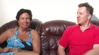 Mom Fucks Her Son-in-Law Together With Grandpa