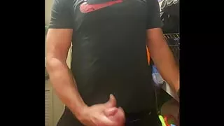 Horny JockDad87 Busts Another Load Between Classes