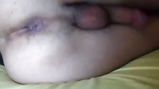 Showing my ass and cumming without hands