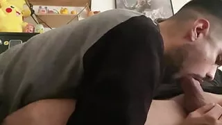 sucking my friend big hard cock