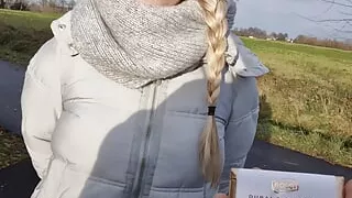 I blow and fuck a stranger for the last Dubai chocolate from the discount store - RISKY PUBLIC SEX - Litclit