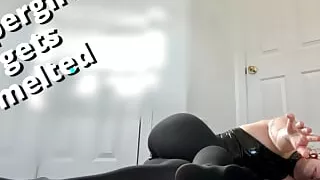 pantyhose foot worship evil supergirl traps you until you melt her! - full video on Veggiebabyy Manyvids