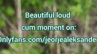 Outdoor, nature, loud fuck and cum