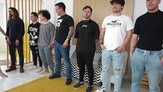 Chloe Funny and 7 DUDES just for her! She's ready for a GANGBANG