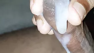 Indian teen fucks a facewash container and a banna with huge amount of cum