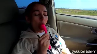 Driver Girl Masturbate In Public Parking When Her New Friend Record That Video
