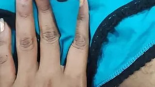 Horny housewife enjoying with her husband step brother with panty