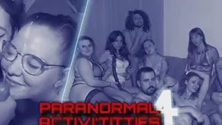 Huge orgy for 9 with co-workers - French Orgy - Paranormal Activi'titties 4/4