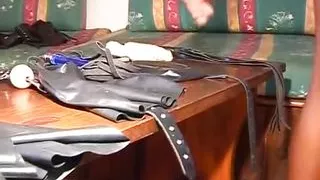 Hot BDSM action with slutty black German whores