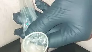 Injected into the rubber with three loads of foreign sperm