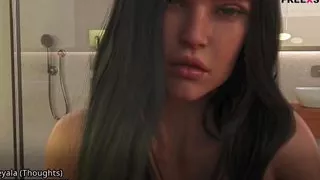 The Seven Realms Scene 1 - Leyala Masturbates in Shower by Thinking the Man She Met