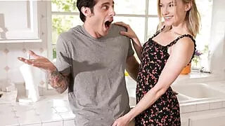 Milf Gets Passed Her Husband By Sucking Her Stepson's Cock