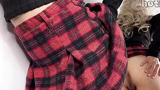 Japanese teen fingering hairy creampie pussy and squirting orgasm