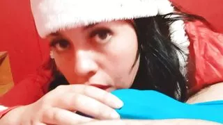 My Stepsister Gives Me A Blowjob As A Christmas Gift - Hot Stepsister With Big Ass