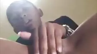 Beautiful African Girl Fingering Creamy Pussy...