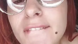 Cute girl sex videocall with her boyfriend - She plays with her pussy and reaches a happy end