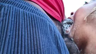 My stepbrother pick me up so we can fuck while stepmom at work