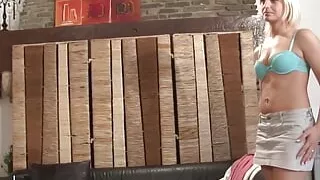 First Casting Couch of a Pretty Small Titted Blonde Getting Hard Banged