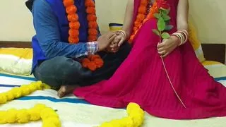 First Night of a newly married desi beautiful girl with addicted husband