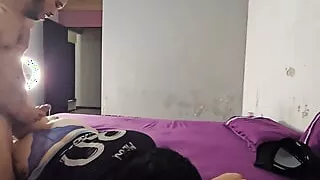 Married amateur arrives from the stadium excited and gives an amateur fuck receiving cumshot in her ass