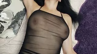 First person sex with wife in transparent lingerie