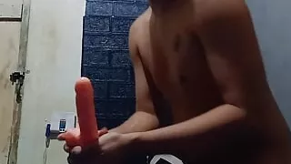 I fuck myself with a dildo and wank until i cum