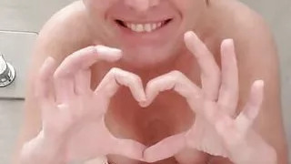 Orgasm in shower milf Julie