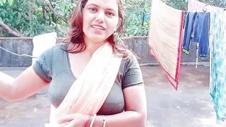 Indian roommate takes me hard in missionary then pull my hair while