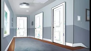 MC picking up Jenny (Monica) in the bathroom