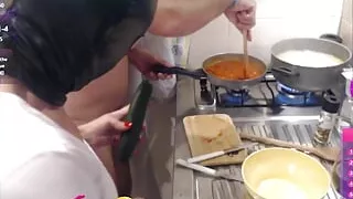 Naked Salad Secrets: Unleashing Passion with Every Slice of Inserted Cucumber - 336