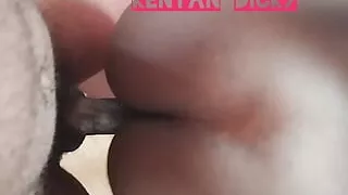 Horny Black female getting fucked hard in doggystyle