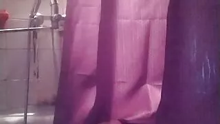 The chubby hairy boy is fucking a 3 in 1 flashlight in the vagina