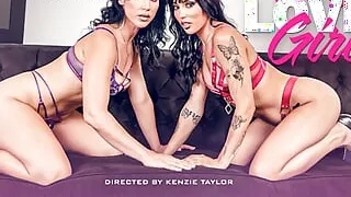 Kenzie Taylor Saves Vanessa Sky And Films Her Eating Pussy