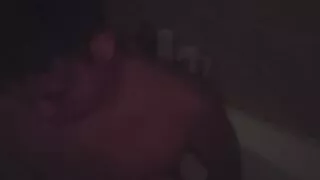 Enjoying a Bubble Bath in the Dark Early Morning