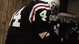Football jock enjoys his coach