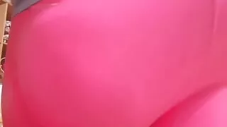 Pink Bulging Walking in the House