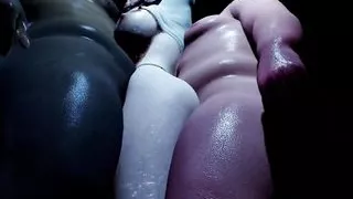 3D Cute Asian Wife Have Her First Time Threesome Sex and Got Orgasm