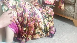 Indian MILF Having Romantic Sex on the Floor and Gets Creampied with Office Guy