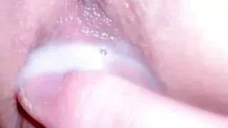 creampie pink pussy inside closeup hot teen girl first time