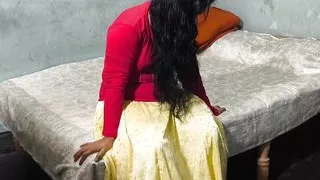 Desi Cute Indian Girlfriend sex in morning on bed