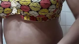 Xxx indian girl dress changing in bathroom play with big boobs