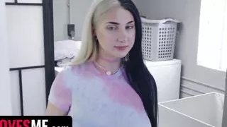 "do You Think My Tits Are Too Big?" I Finally Fucked My Stepsister's Huge Boobs!