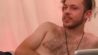 Hairy Gay Woody Johnson Jerks Off His Huge Cock On Cam