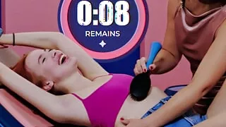 Tickling Feet Challenge - Giggly Girl Megan Murkovski Tests Her Tickling Limits With Sabina