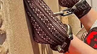 Showing off our feet for Halloween 2