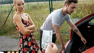 HUNT4K. Red riding hood is good in sucking big cocks and riding them