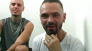 Inked Aussie Dean Martin And Brit Leo Blows Each Other Cock